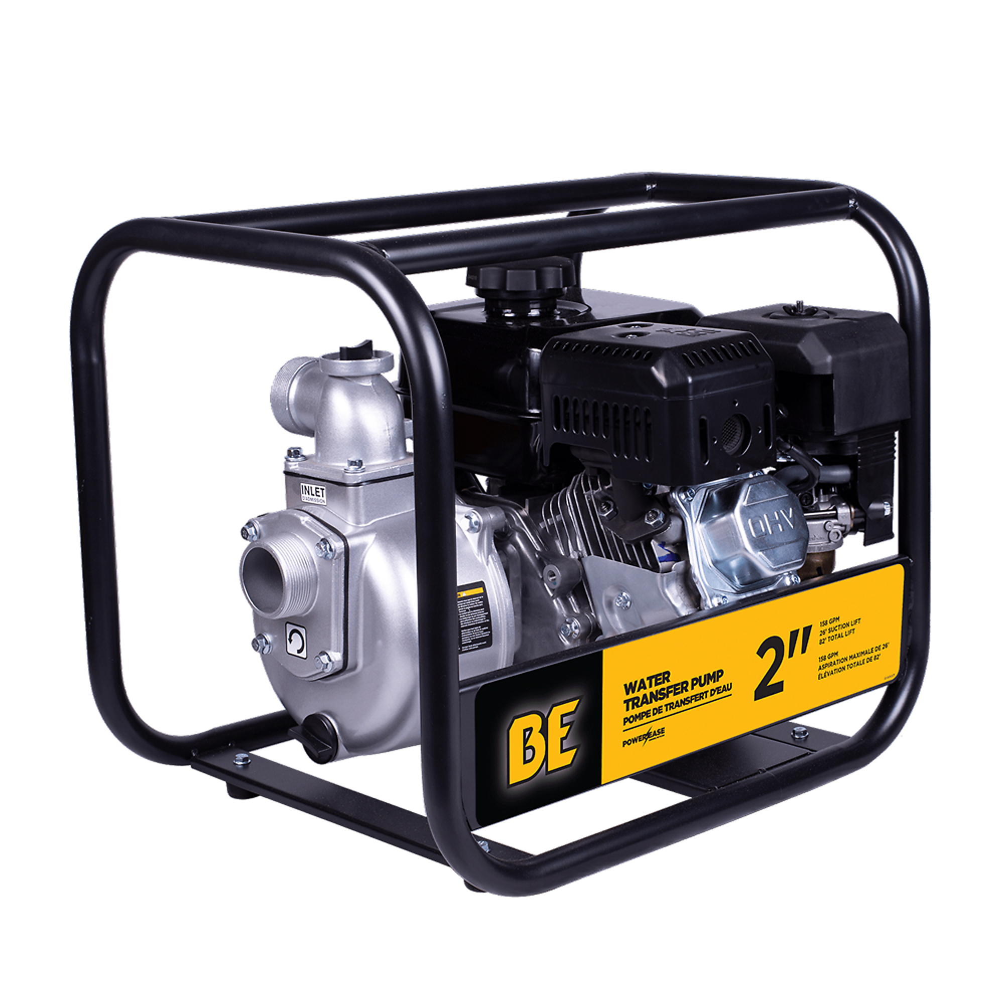 BE Power Equipment Water Transfer Pump — 2in., Powerease 225 Engine, Model# WP-2070S